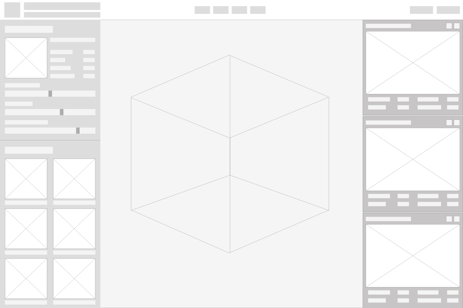 Another initial UI wireframe iteration