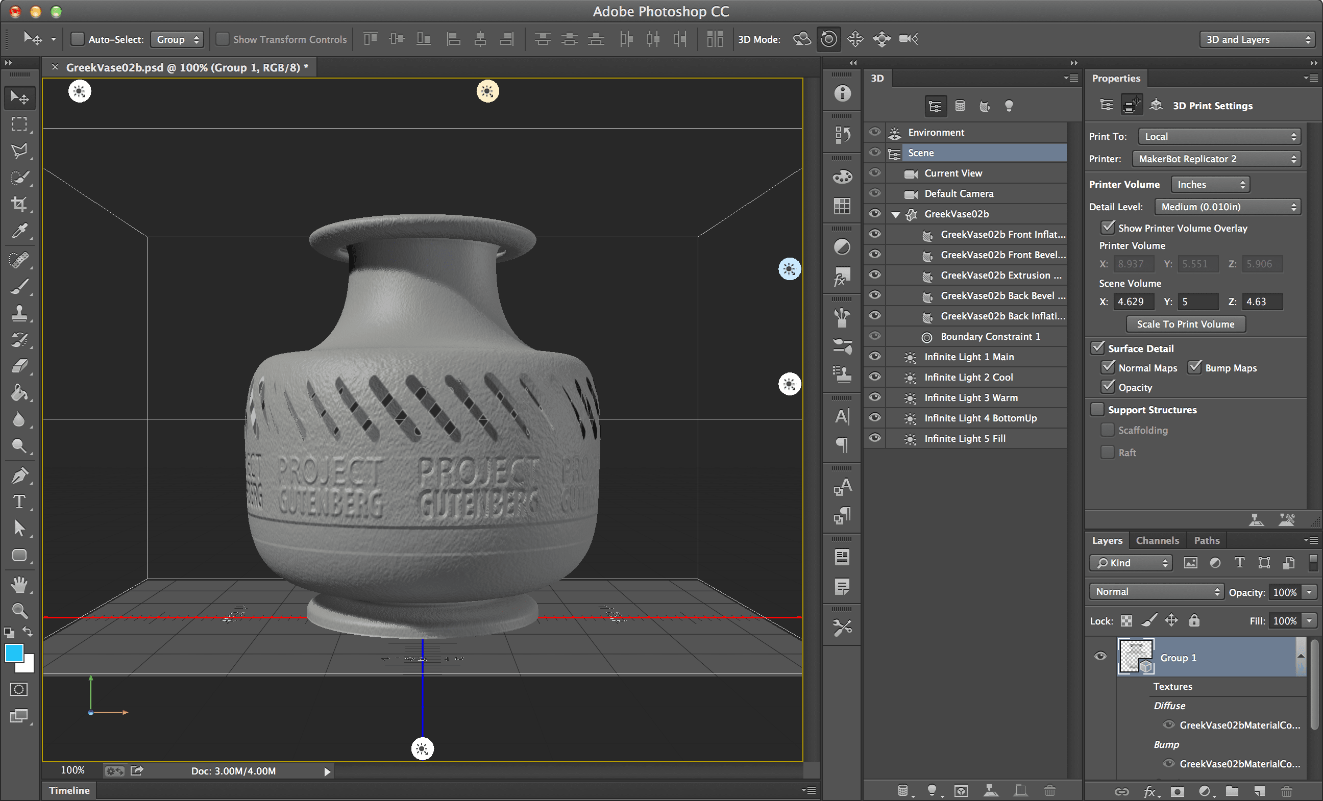 3D Printing Workspace