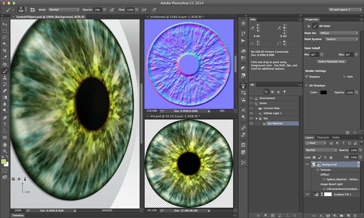 Redesigned Photoshop 3D experience