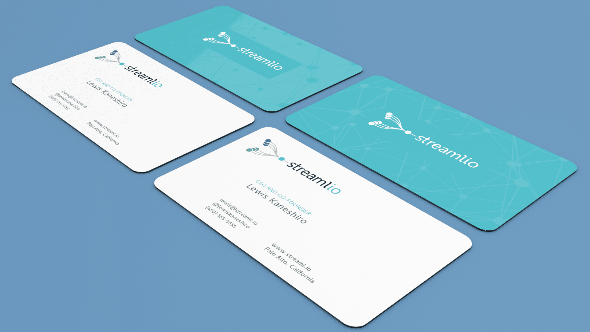 Rendering of business cards